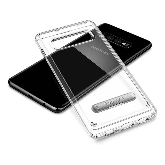 Case Spigen Para Galaxy S10 Normal Ultra Hybrid C/ Apoyo