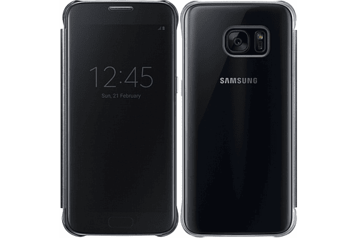 Samsung Funda Flip Cover S-view Clear Para Galaxy S7 Normal