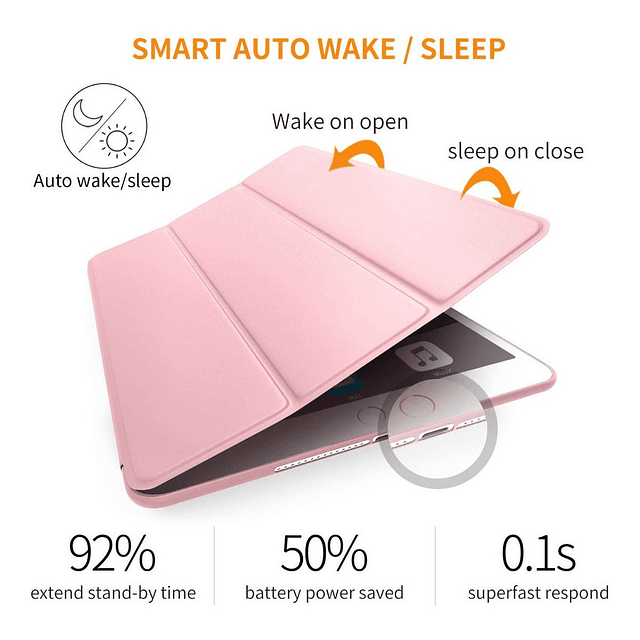 Funda Smart Case Para iPad Air 2 2014 A1566 A1567 Siliconado