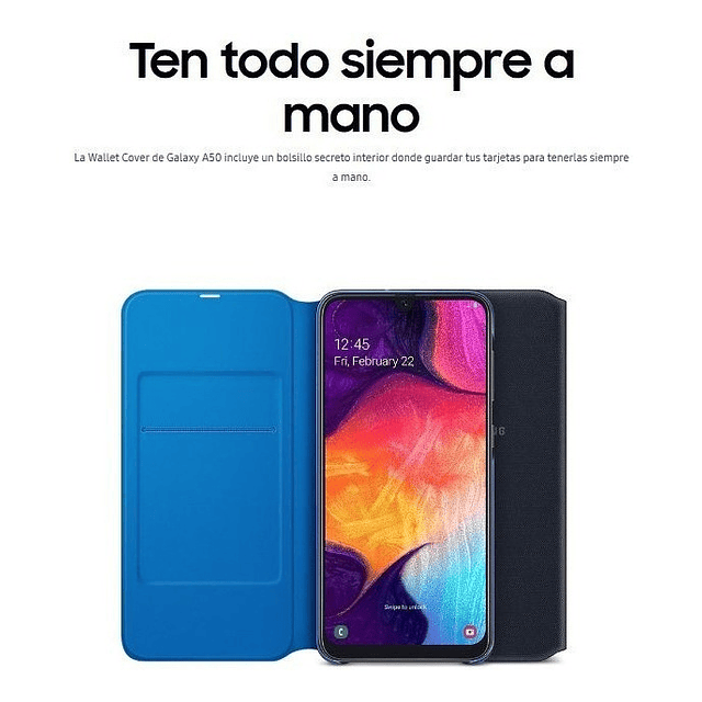 Samsung Flip Wallet Cover Para Galaxy A50 2019 Funda