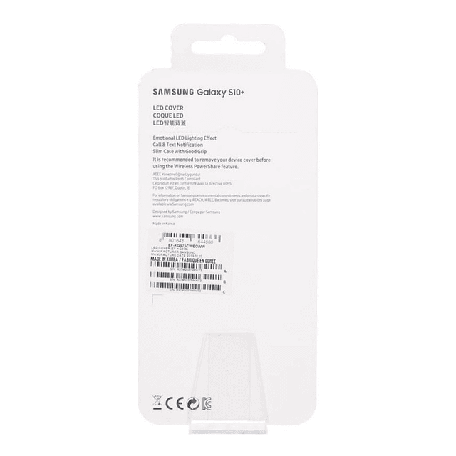 Case Samsung Led Back Cover Para Galaxy S10 Normal White