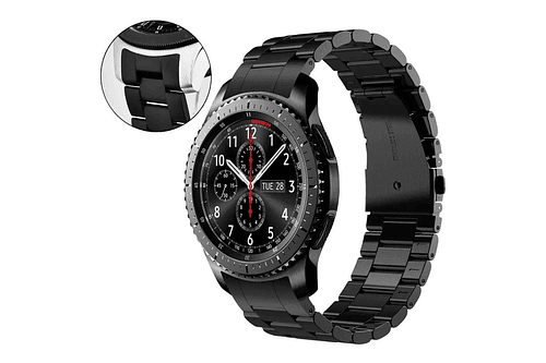 V-moro Correa Acero Para Galaxy Watch 46mm R800 Stainless Bk