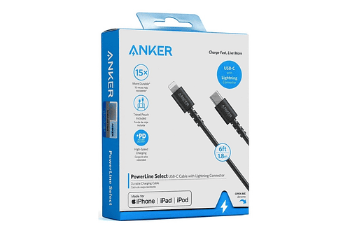 Anker Cable Lightning Usb C Para iPhone 14 Pro Max Plus 1.8m