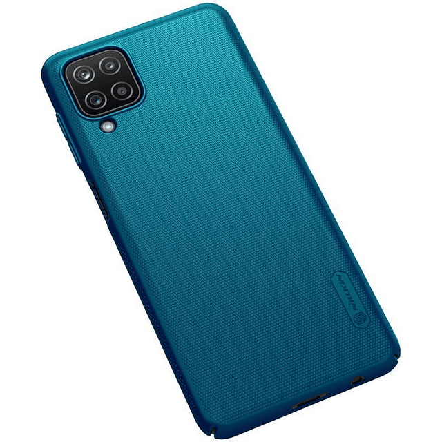 Case Delgado Mate Para Galaxy A12 2021 De Policarbonato Azul