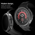 Case Funda Spigen Liquid Para Galaxy Watch5 Pro 45mm Negro 8