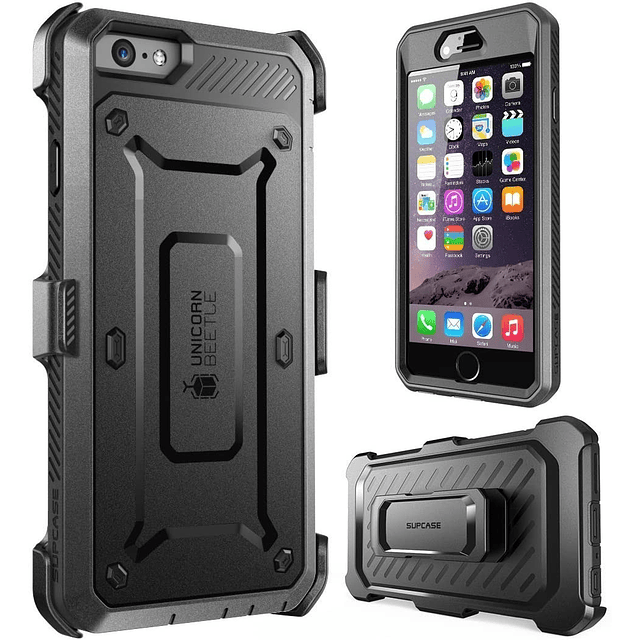 Supcase Case Para iPhone 6 / 6s Normal Protector 360° Negro