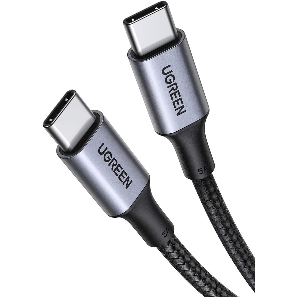 Cable Ugreen Usb-c 100w 5a Pd De Nylon Carga Rápida (2m) 1