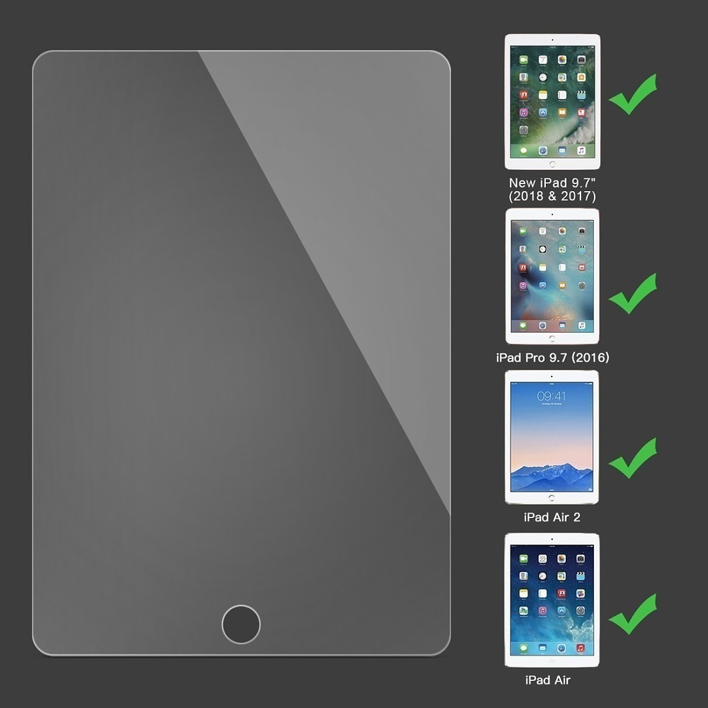 Protector De Pantalla Vidrio Para iPad 6gen 2018 Pro 9.7 3