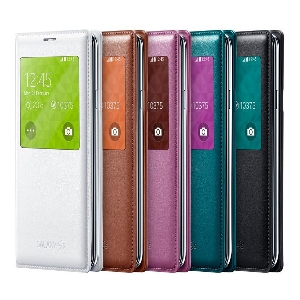 Samsung Flip Cover S-view Case Para Galaxy S5 (colores) 6