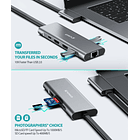 Adaptador Hub Vako Usb C Hdmi Red Para Macbook Pro 14 A2442 7