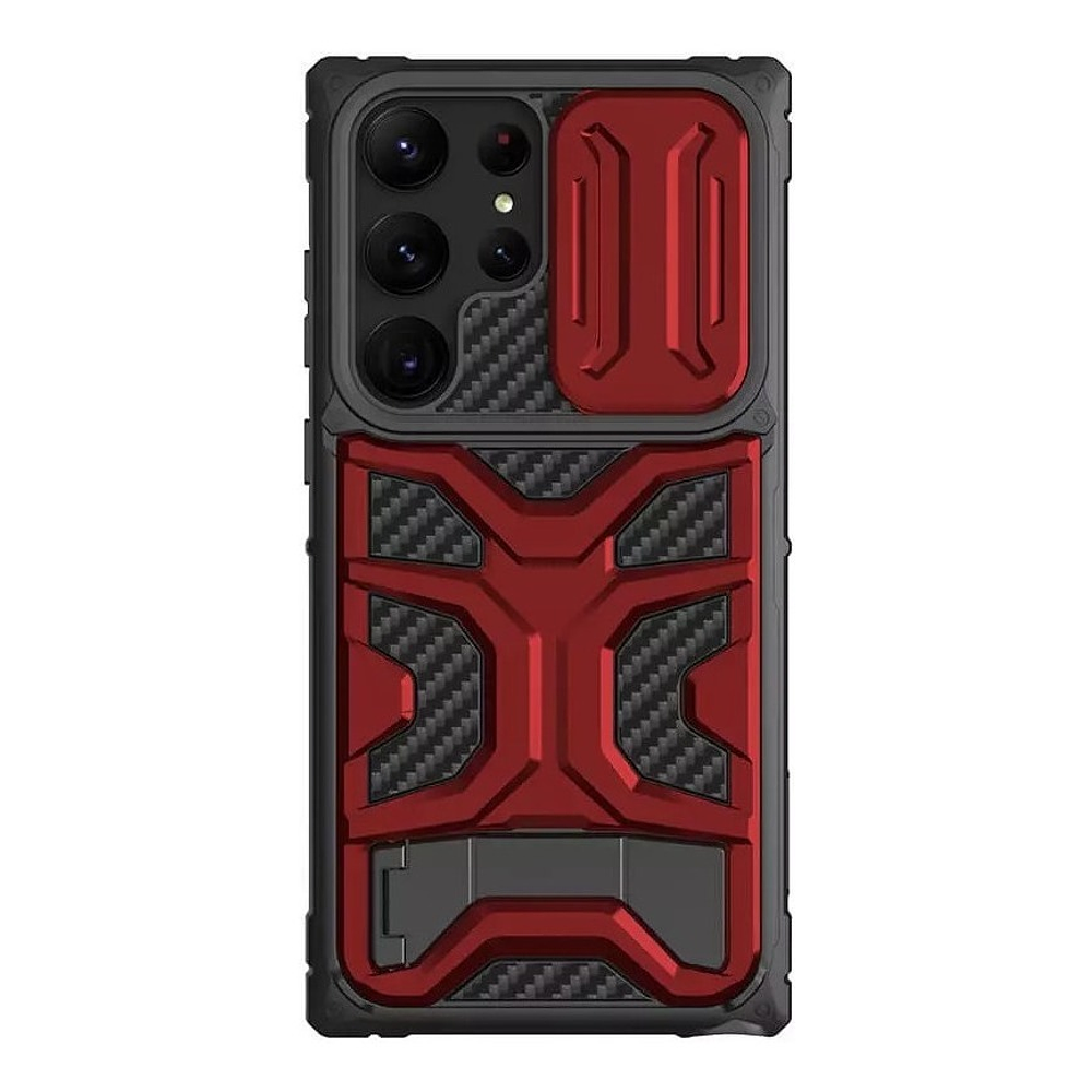 Case Nillkin Adventurer Pro Fibra de Carbón Para Galaxy S23 Ultra - Rojo 1