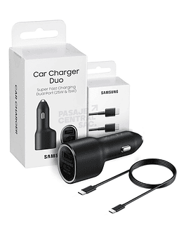 Samsung Cargador Auto Duo 25w 15w Para Galaxy A53 A13 A33