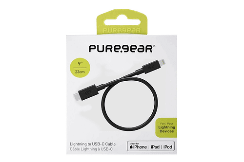 Puregear Cable Lightning Usb C Para iPhone X Xr Xs Max 22cm