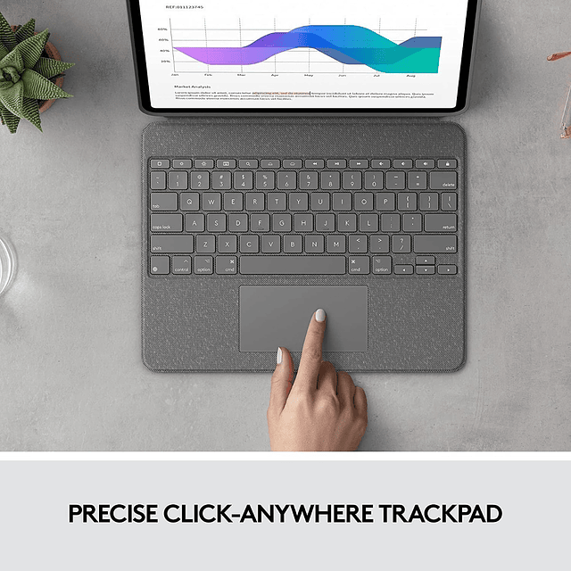 Teclado Logitech Combo Touch Para iPad Pro 12.9 2021 M1 5gen