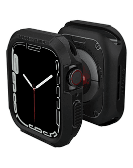 Case Spigen Rugged Armor Compatible Con Apple Watch Serie 4 5 6 Se 1/2 44mm Black