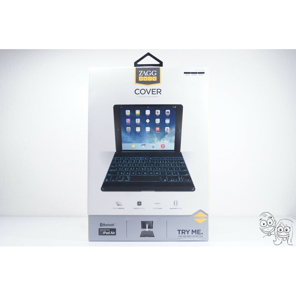 Teclado Zagg Cover Slimbook Para iPad 9.7 2017 2018 Air 1 6