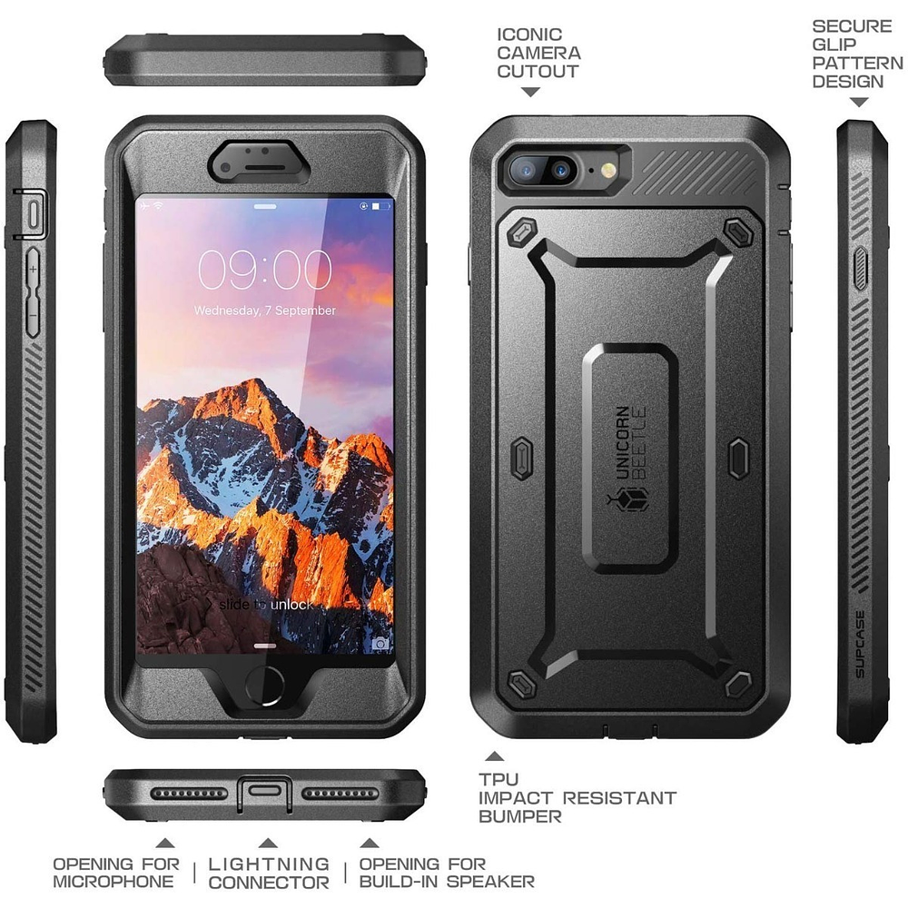 Case Supcase Para iPhone 7 Plus / 8 Plus Protector 360° 5