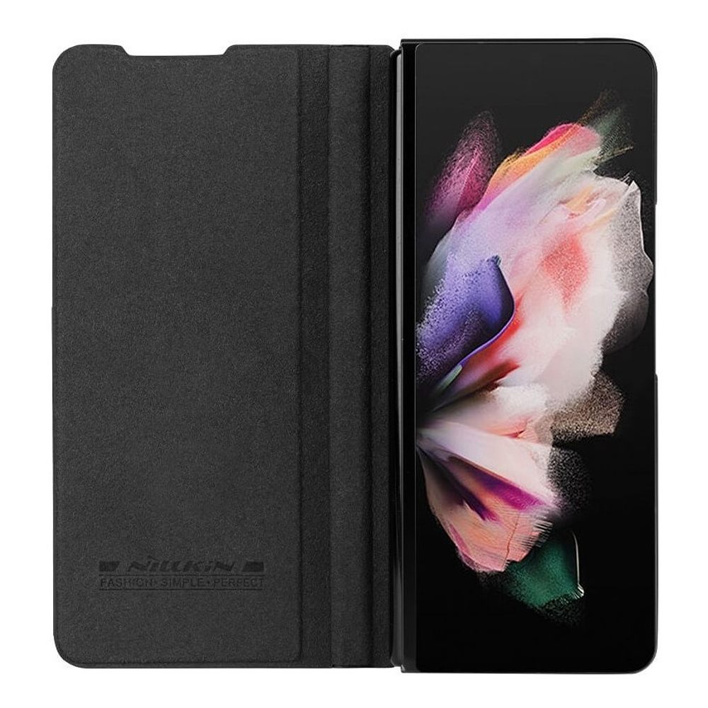 Funda Case Nillkin Qin De Cuero Para Galaxy Z Fold3 Fold 3 Con Portalapiz 6