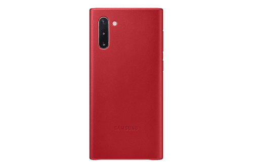 Samsung Case Leather Cover Para Galaxy Note 10 Normal Rojo