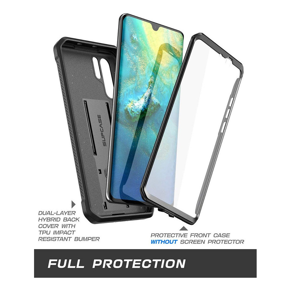 Case Supcase Para Huawei P30 Pro Protector 360° Negro 4