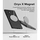 Case Delgado Ringke Onyx Magsafe Para Galaxy S24 Ultra Negro 2