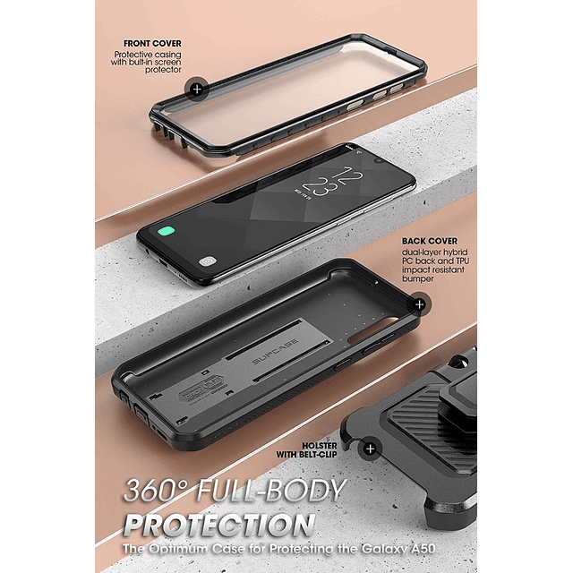 Case Supcase Para Galaxy A50 A50s A30s A90 Protector 360°