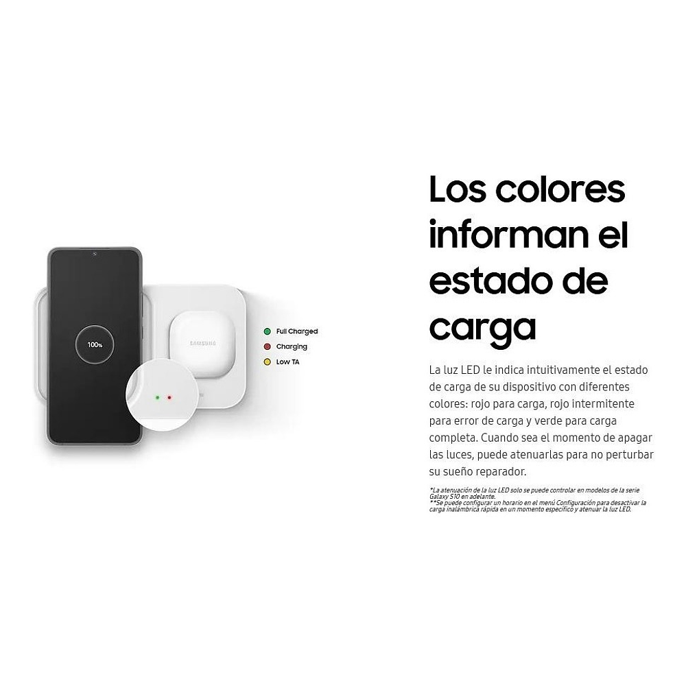 Cargador Inalámbrico Samsung Duo 15w Para Z Fold5 Fold 5 Fold6 Fold 6 3