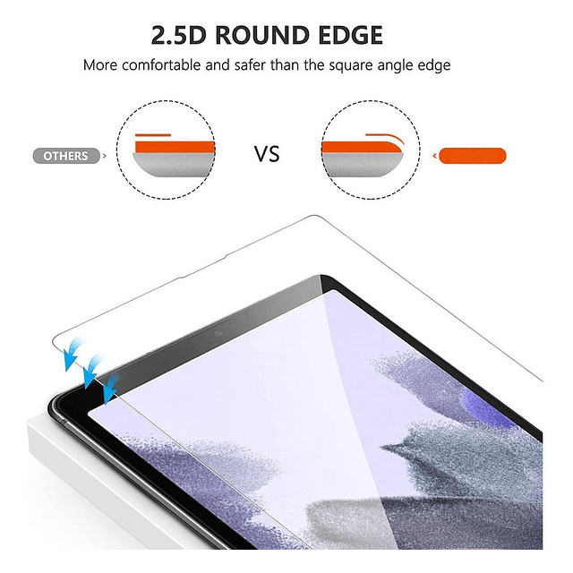 Mica De Vidrio 9h Para Galaxy Tab A7 Lite 8.7 2021 T220 T225