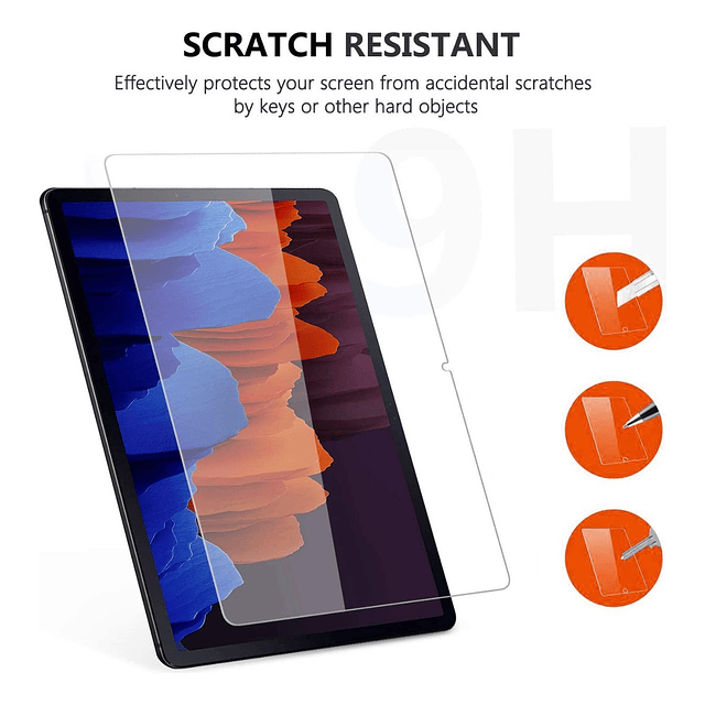 Mica De Vidrio Templado Para Galaxy Tab S9 Plus 12.4 X810