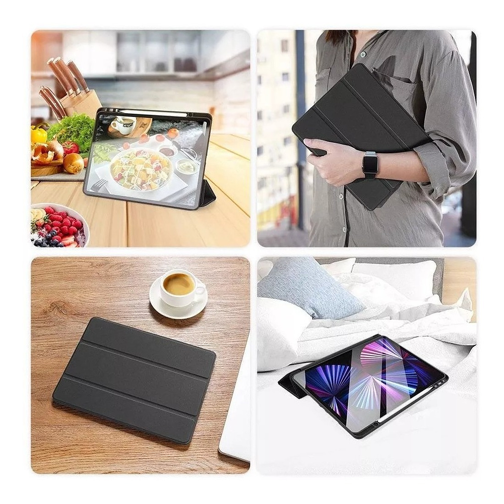 Smart Case Funda Para iPad Pro 12.9 M1 2021 5gen Con Portalápiz 8