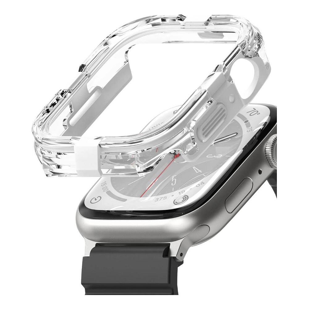 Case Ringke Fusion Bumper Para Apple Watch 7 8 9 45mm Clear 1