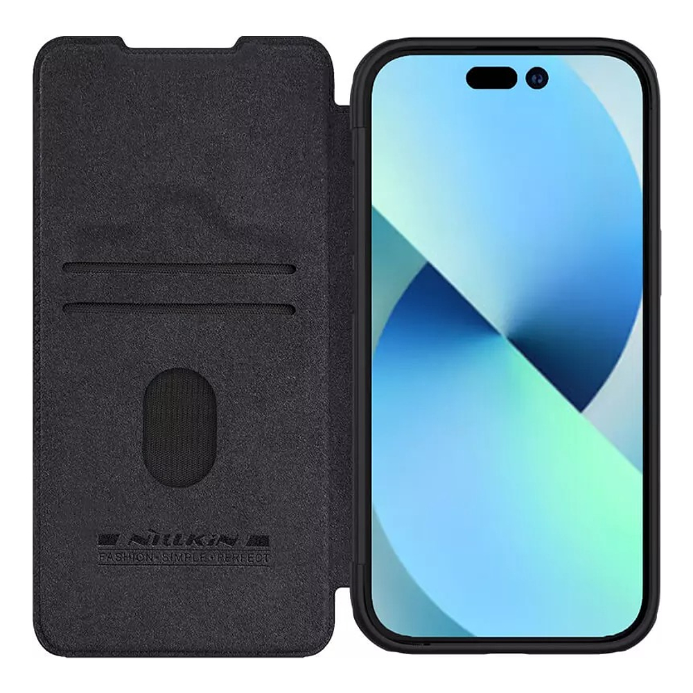 Case Nillkin Qin Pro Para iPhone 15 Normal 6.1 Flip Cover 6