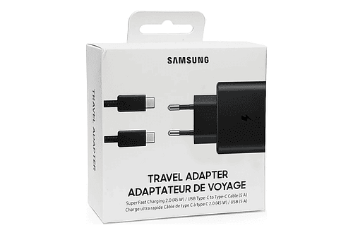 Cargador Samsung 45watts Para Galaxy A54 A14 A34 (round)