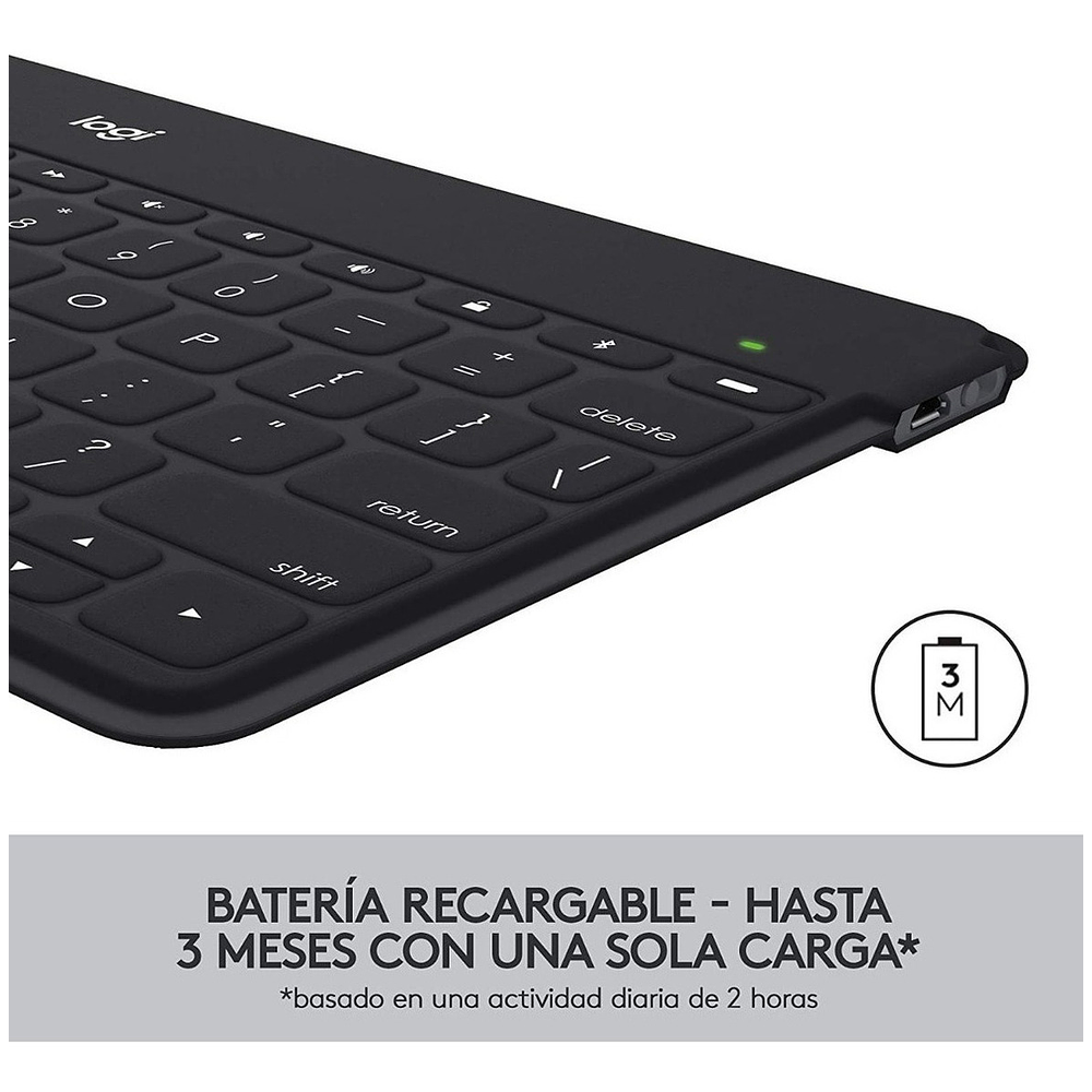 Teclado Logitech Keys To Go Para iPad 10.2 7gen A2197 A2198 4