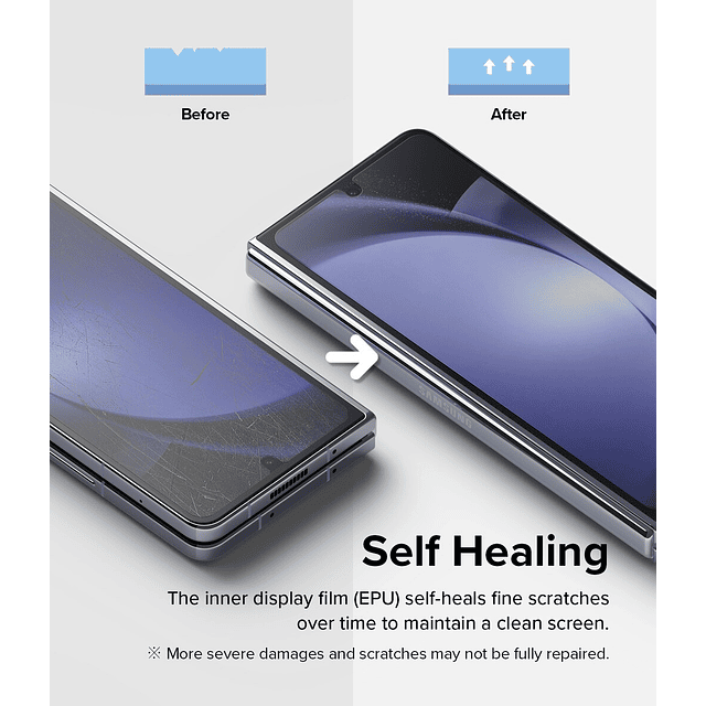 Mica Gel Ringke Para Galaxy Z Fold 5 Fold5 Externa + Interna