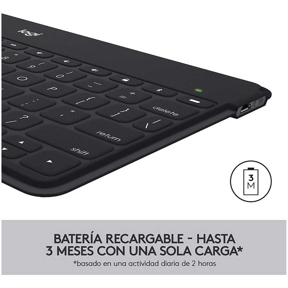 Teclado Logitech Keys To Go Para iPad Pro 11 M4 A2836 A2837 4