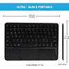 Teclado Portátil Touchpad Para iPad Pro 12.9 A2229 A2069