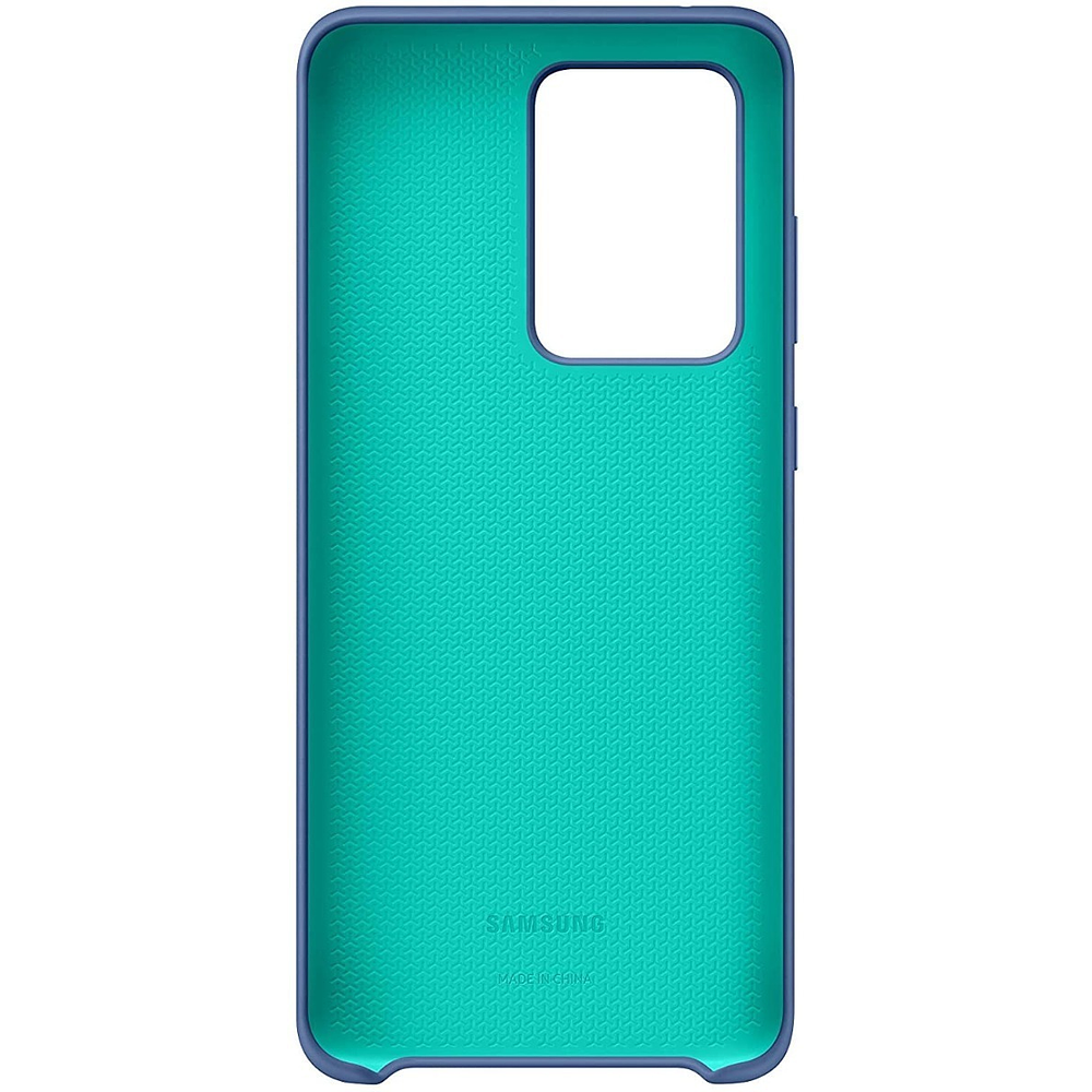 Case Samsung Silicone Cover Para Galaxy S20 Ultra Azul 4