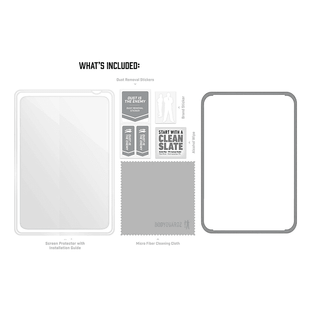 Mica Glass Bodyguardz Para iPad Pro 12.9 2022 M2 A2436 A2764