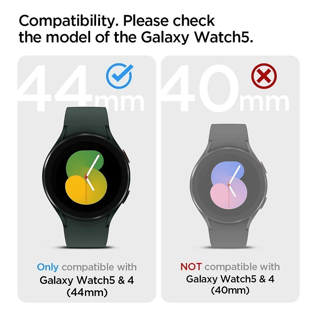 Case Militar Spigen Rugged Armor Pro Para Galaxy Watch5 44mm