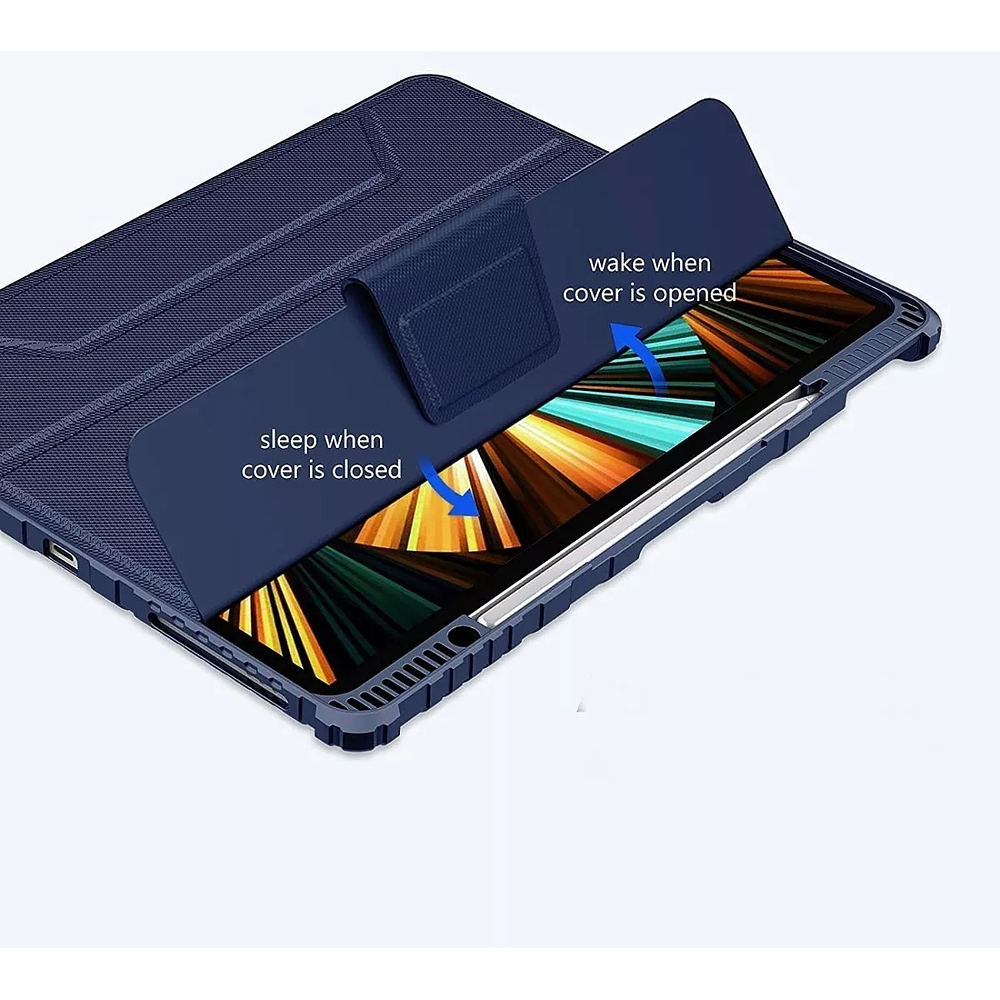 Case Nillkin Bumper Para iPad Pro 11 2022 A2759 A2435 Azul 4