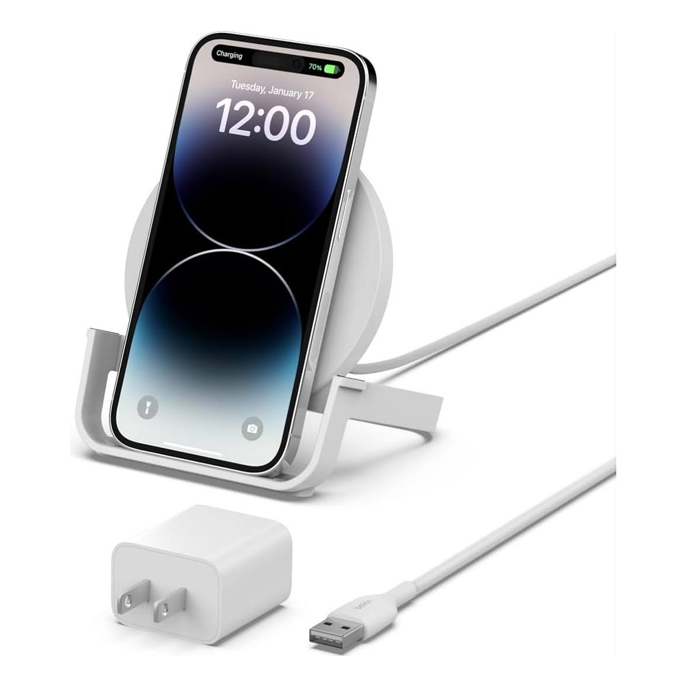 Belkin Cargador Inalambrico Para iPhone 12 Pro Max 6.7 / iPhone 12 Pro 6.1 / iPhone 12 Normal 6.1 / iPhone 12 Mini 5.4 Blanco 1