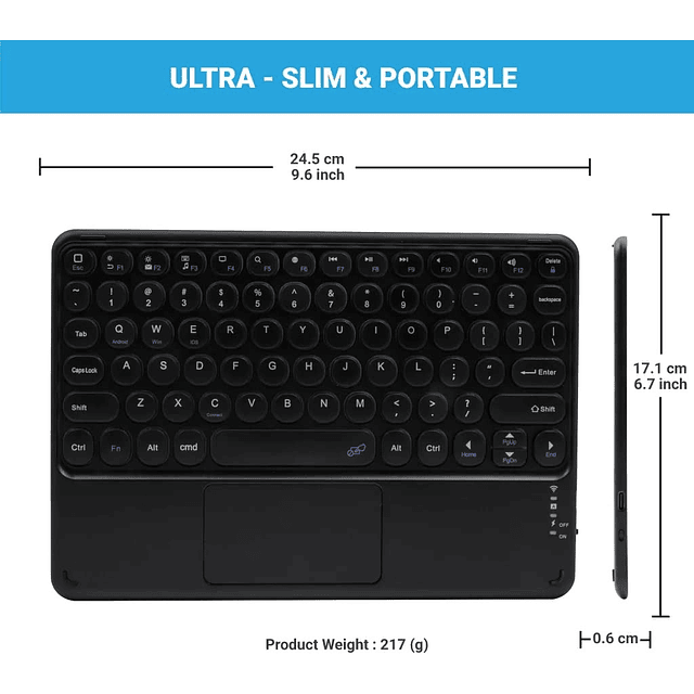 Teclado Portátil Touchpad Para iPhone 8 Normal Se 2020