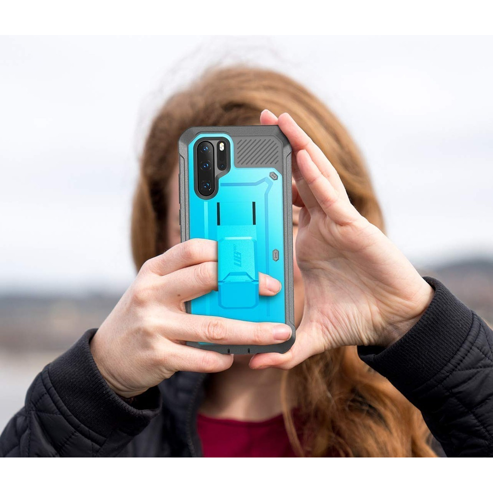 Case Supcase Para Huawei P30 Pro Protector 360° Azul 5