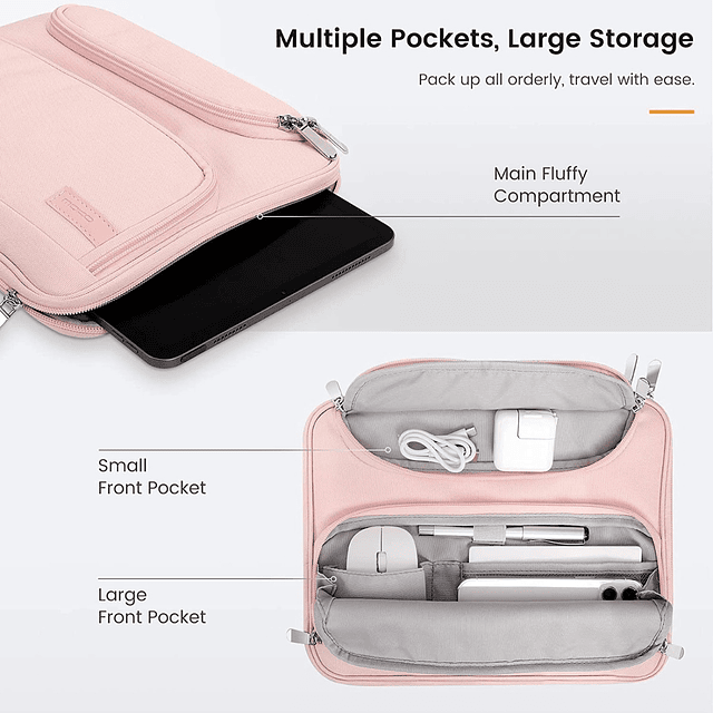 Moko Funda Bag Para iPad Pro 11 M1 2021 A2377 A2459 Rose