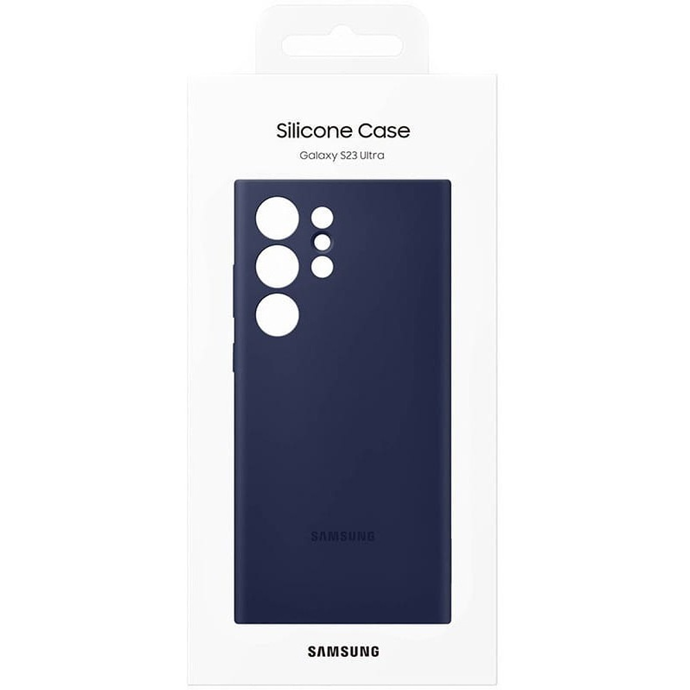 Case Samsung Silicone Cover Case Para Galaxy S23 Ultra Navy 5