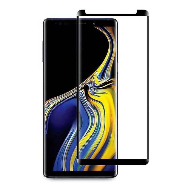 Mica De Vidrio 9h Full Pegado Para Galaxy Note 9 8