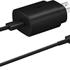 Cargador de Pared Samsung 25watts Para Galaxy Note 20 Ultra (versión 2022 con cable USB-C 1.20 metros)