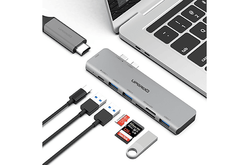 Adaptador 7en1 Usb-c 4k Hdmi Para Macbook Pro Air 13 15 14