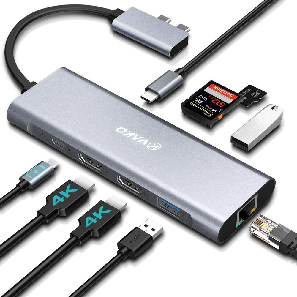 Hub Vako Usb C Hdmi Ethernet Para Macbook Pro 16 A2991 M3 6